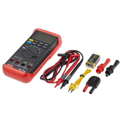 RS PRO IDM106N Handheld Digital Multimeter, True RMS, 10A ac Max, 10A dc Max, 1000V ac Max