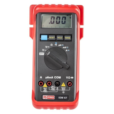 RS PRO Handheld Digital Multimeter, 10A ac Max, 10A dc Max, 600V ac Max - RS Calibrated