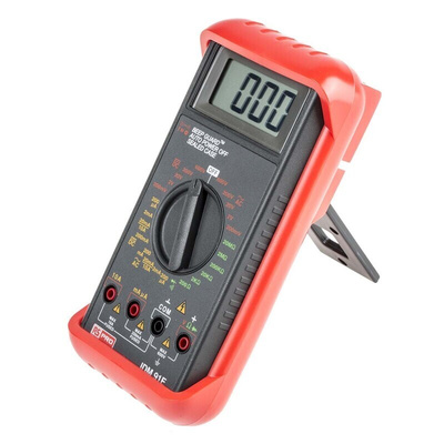 RS PRO IDM91E Handheld Digital Multimeter, 10A ac Max, 10A dc Max, 600V ac Max - UKAS Calibrated