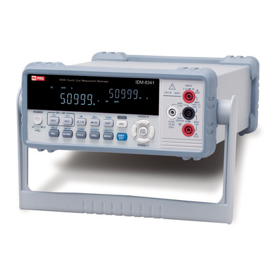 RS PRO IDM8341 Bench Digital Multimeter, True RMS, 10A ac Max, 10A dc Max, 750V ac Max