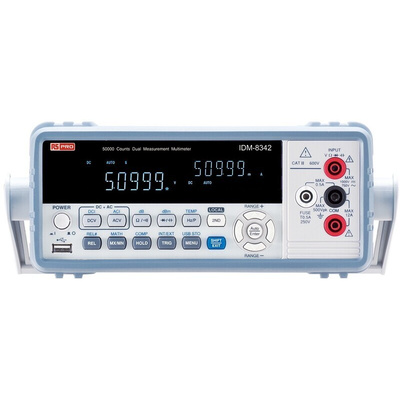RS PRO IDM8342 with GPIB Bench Digital Multimeter, True RMS, 10A ac Max, 10A dc Max, 750V ac Max