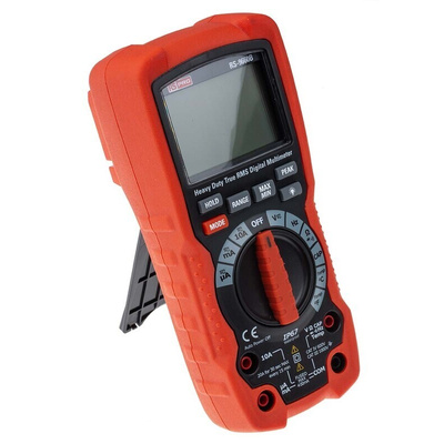 RS PRO RS-9660B Handheld Digital Multimeter, True RMS, 10A ac Max, 10A dc Max, 1000V ac Max