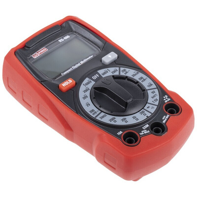 RS PRO RS-600 Handheld Digital Multimeter, 10A ac Max, 10A dc Max, 600V ac Max - UKAS Calibrated