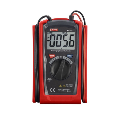 RS PRO Handheld Digital Multimeter, True RMS, 100A ac Max, 100A dc Max, 600V ac Max - RS Calibrated