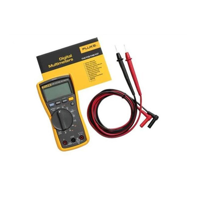 Fluke 115 Handheld Digital Multimeter, True RMS, 10A ac Max, 10A dc Max, 600V ac Max - UKAS Calibrated