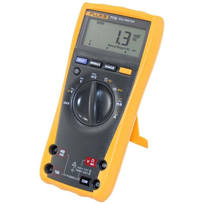 Fluke 77 Handheld Digital Multimeter, 10A ac Max, 10A dc Max, 1000V ac Max