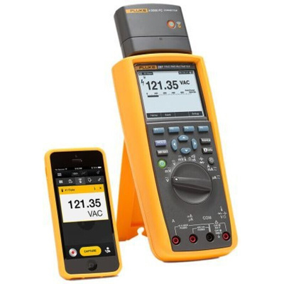Fluke 287 Handheld Digital Multimeter, True RMS, 10A ac Max, 10A dc Max, 1000V ac Max - RS Calibrated