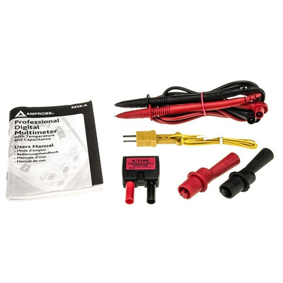 Amprobe 33XRA Handheld Digital Multimeter, 10A ac Max, 10A dc Max, 750V ac Max