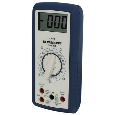 BK Precision BK2703C Handheld Digital Multimeter, 10A dc Max, 750V ac Max - UKAS Calibrated