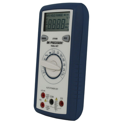 BK Precision BK2705B Handheld Digital Multimeter, 10A ac Max, 10A dc Max, 750V ac Max - UKAS Calibrated