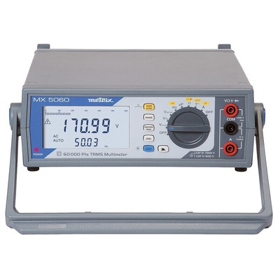 Metrix MX 5060 Bench Digital Multimeter, True RMS, 10A ac Max, 10A dc Max, 1000V ac Max - UKAS Calibrated