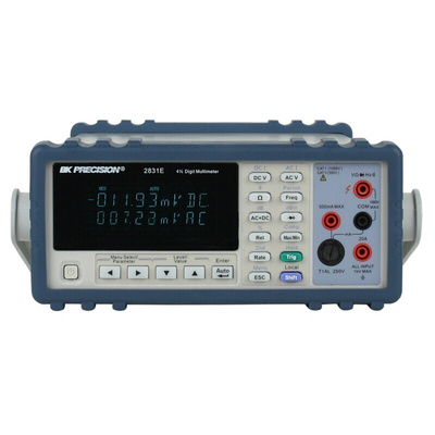 BK Precision 2831E Bench Digital Multimeter, True RMS, 20A ac Max, 20A dc Max, 750V ac Max - RS Calibrated