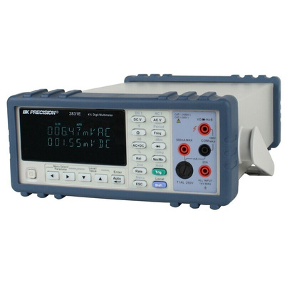 BK Precision 2831E Bench Digital Multimeter, True RMS, 20A ac Max, 20A dc Max, 750V ac Max - UKAS Calibrated