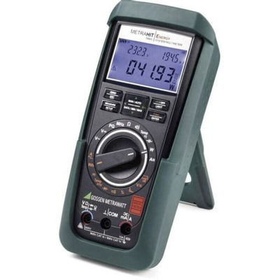 Gossen Metrawatt METRAHit ENERGY Handheld Digital Multimeter, True RMS, 10A ac Max, 10A dc Max, 600V ac Max - UKAS