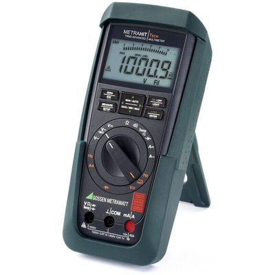 Gossen Metrawatt METRAHIT AM TECH Handheld Digital Multimeter, True RMS, 10A ac Max, 10A dc Max, 1000V ac Max - UKAS