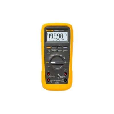 Fluke 87V-MAX Handheld Digital Multimeter, True RMS, 10A ac Max, 10A dc Max, 1000V ac Max - UKAS Calibrated