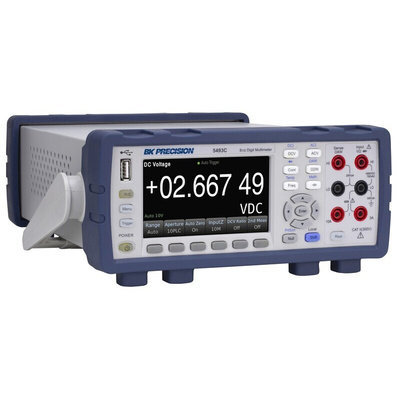 BK Precision 5493CGPIB Bench Digital Multimeter, True RMS, 10A ac Max, 10A dc Max, 750V ac Max