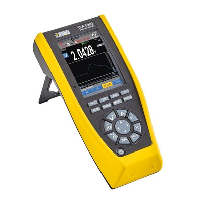 Chauvin Arnoux CA 5292 Handheld Digital Color Graphical Multimeter, 20A ac Max, 20A dc Max, 1000V ac Max