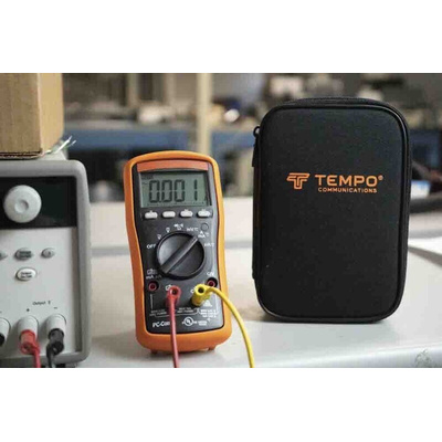 Tempo MM200 Handheld Digital Multimeter, 10A ac Max, 6mA dc Max, 1000V ac Max