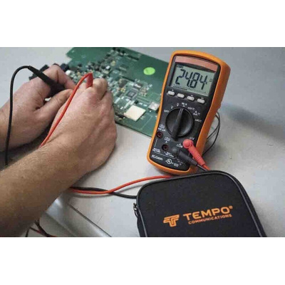 Tempo MM200 Handheld Digital Multimeter, 10A ac Max, 6mA dc Max, 1000V ac Max