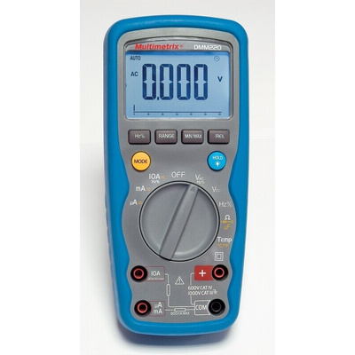 Chauvin Arnoux DMM220 Handheld Digital Multimeter, 10A ac Max, 10A dc Max