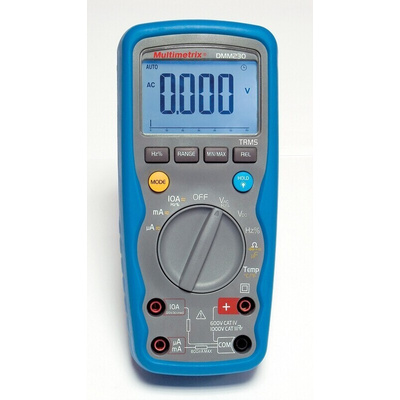 Chauvin Arnoux DMM230 Handheld Digital Multimeter, 10A ac Max, 10A dc Max