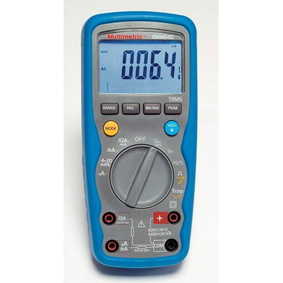 Chauvin Arnoux DMM240 Handheld Digital Multimeter, 10A ac Max, 10A dc Max