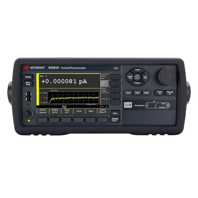 Keysight Technologies Bench Picoammeter, 20mA ac Max, 20mA dc Max