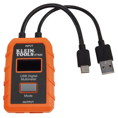 Klein Tools ET920 Handheld Digital Multimeter, 3A dc Max