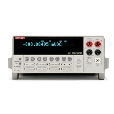 Keithley 2001 Bench Digital Multimeter, True RMS, 2.1A ac Max, 2.1A dc Max, 775V ac Max - RS Calibrated