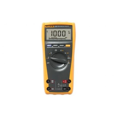 Fluke 175 Handheld Digital Multimeter, True RMS, 10A ac Max, 10A dc Max, 1000V ac Max - UKAS Calibrated