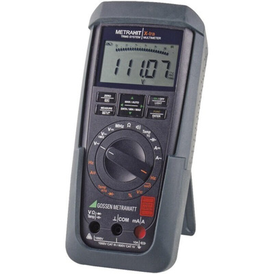 Gossen Metrawatt METRAHIT AM XTRA Handheld Digital Multimeter, True RMS, 10A ac Max, 10A dc Max, 1000V ac Max