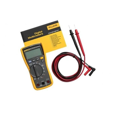 Fluke 117 Handheld Digital Multimeter, True RMS, 10A ac Max, 10A dc Max, 600V ac Max