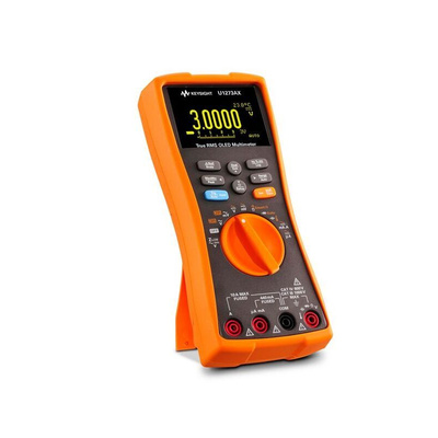 Keysight Technologies U1273A Handheld Digital Multimeter, True RMS, 10A ac Max, 10A dc Max, 1000V ac Max