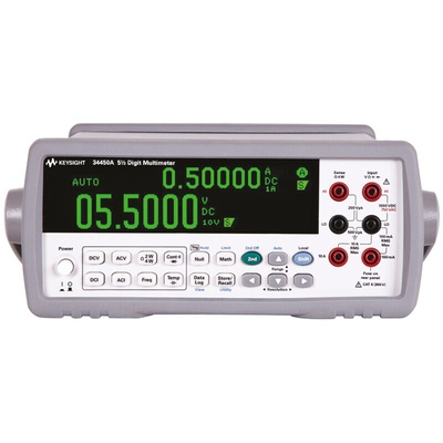 Keysight Technologies 34450A Bench Digital Multimeter, True RMS, 10A ac Max, 10A dc Max, 750V ac Max - UKAS Calibrated