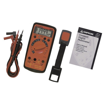 Amprobe 15XPB Handheld Digital Multimeter, 2A ac Max, 2A dc Max, 600V ac Max - UKAS Calibrated