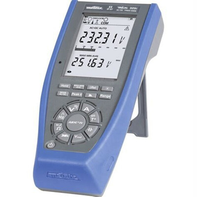 Metrix MTX 3291 Handheld Digital Multimeter, True RMS, 20A ac Max, 20A dc Max, 1000V ac Max