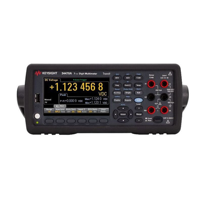 Keysight Technologies 34470A Bench Digital Multimeter, True RMS, 10A ac Max, 10A dc Max, 1000V ac Max - RS Calibrated