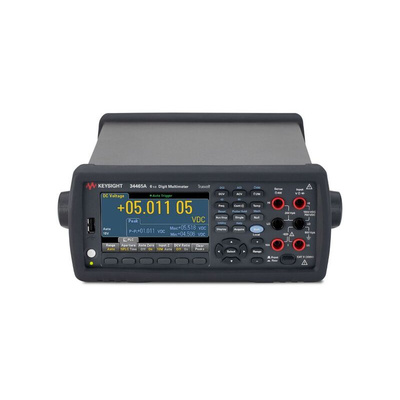 Keysight Technologies Truevolt 34465A Bench Digital Multimeter, True RMS, 10A ac Max, 10A dc Max, 1000V ac Max