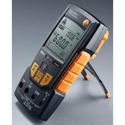 Testo 760-3 Handheld Digital Multimeter, True RMS, 10A ac Max, 10A dc Max, 1000V ac Max - RS Calibrated