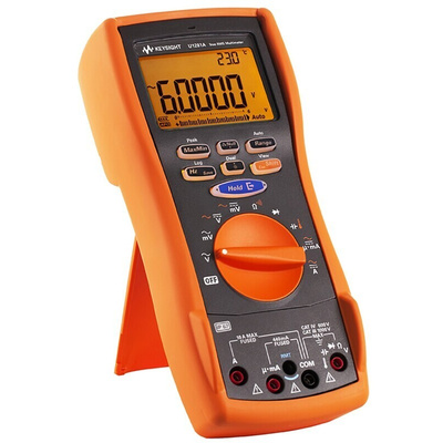 Keysight Technologies U1281A Handheld Digital Multimeter, True RMS, 10A ac Max, 10A dc Max, 1000V ac Max