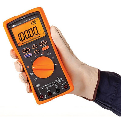 Keysight Technologies U1241C Handheld Digital Multimeter, True RMS, 10A ac Max, 10A dc Max, 1000V ac Max - RS Calibrated