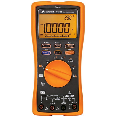Keysight Technologies U1242C Handheld Digital Multimeter, True RMS - UKAS Calibrated