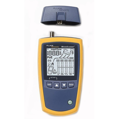 Fluke Networks Cable Tester Coaxial, RJ11, RJ45, MICROSCANNER 2 KIT
