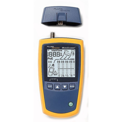 Fluke Networks Cable Tester Coaxial, RJ11, RJ45, MICROSCANNER 2
