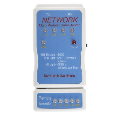 RS PRO Network Tester RJ11, RJ45