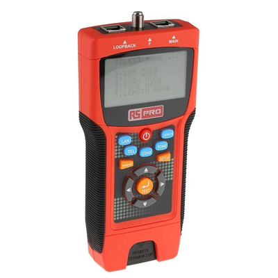 RS PRO Cable Tester Cat 5e, Cat 6, Cat 6a, Coaxial, LAN, STP, UTP