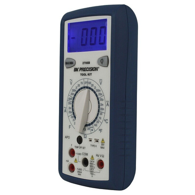 BK Precision BK2706B Handheld Digital Multimeter, 200mA ac Max, 200mA dc Max, 750V ac Max