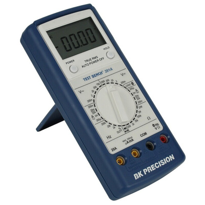 BK Precision BK391A Handheld Digital Multimeter, True RMS, 20A ac Max, 20A dc Max, 750V ac Max