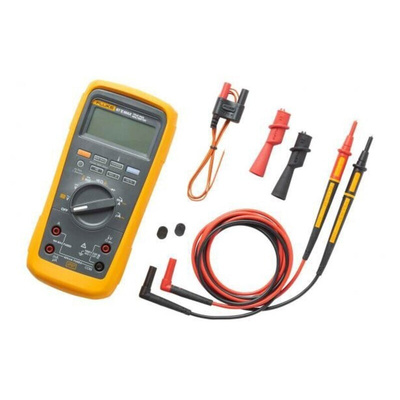 Fluke 87V-MAX Handheld Digital Multimeter, True RMS, 10A ac Max, 10A dc Max, 1000V ac Max - RS Calibrated